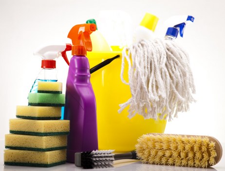 Protective equipment used for carpet cleaning tasks